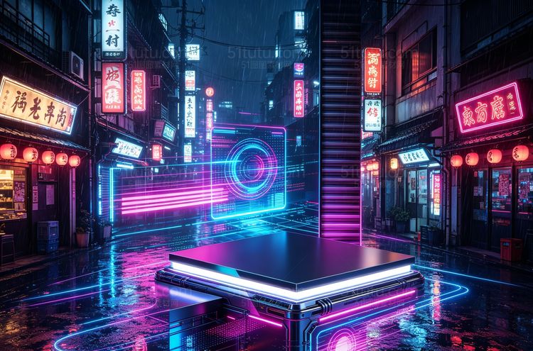 科技场景背景-横宽图0293