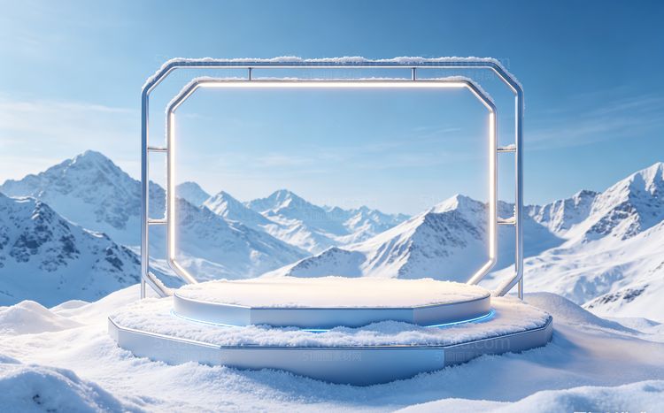 雪山场景背景-横宽图0070