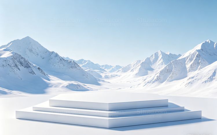 雪山场景背景-横宽图0551