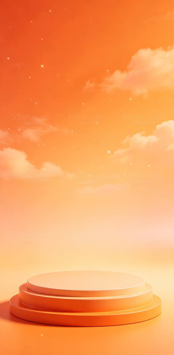 橙色背景场景-长图0905